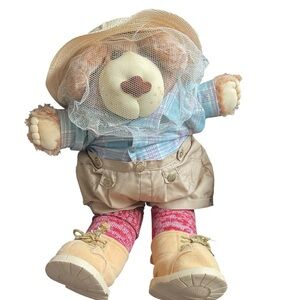 XAVIER ROBERTS COLECO Furskins “Boone” Bear Beekeeper 1986 Vintage Collectible